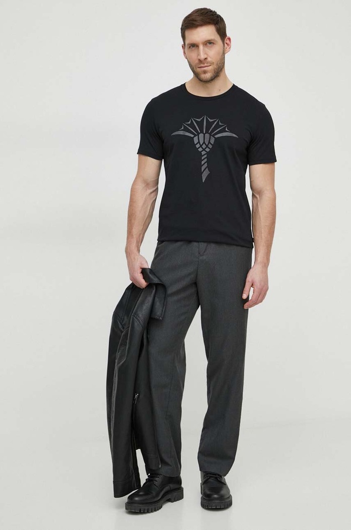 Joop! t-shirt bawełniany Alerio 30042432 czarny SS26