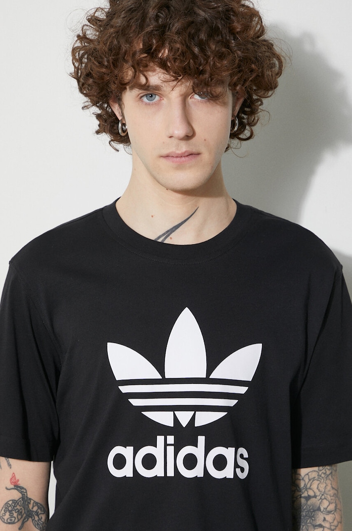 Bavlněné tričko adidas Originals Trefoil IU2364 černá