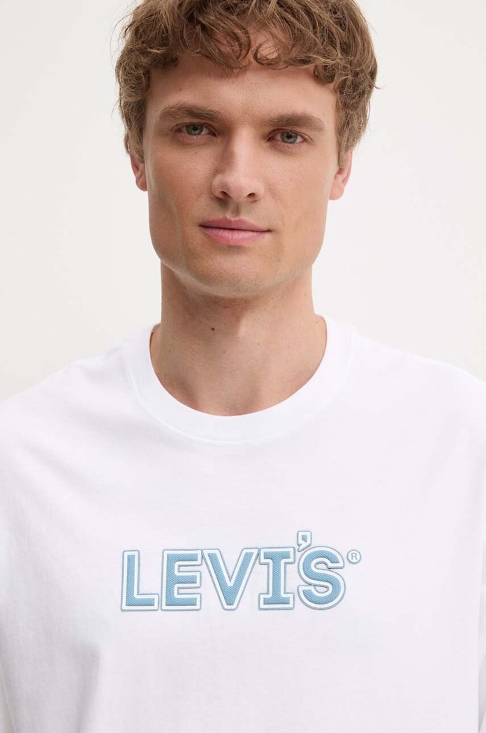 Levi's basic t-shirt ανδρικό βαμβακερό RELAXED FIT TEE λευκό 16143