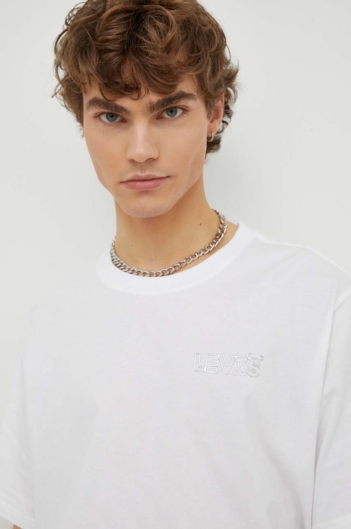 Levi's basic t-shirt ανδρικό βαμβακερό RELAXED FIT TEE 16143 λευκό SS26
