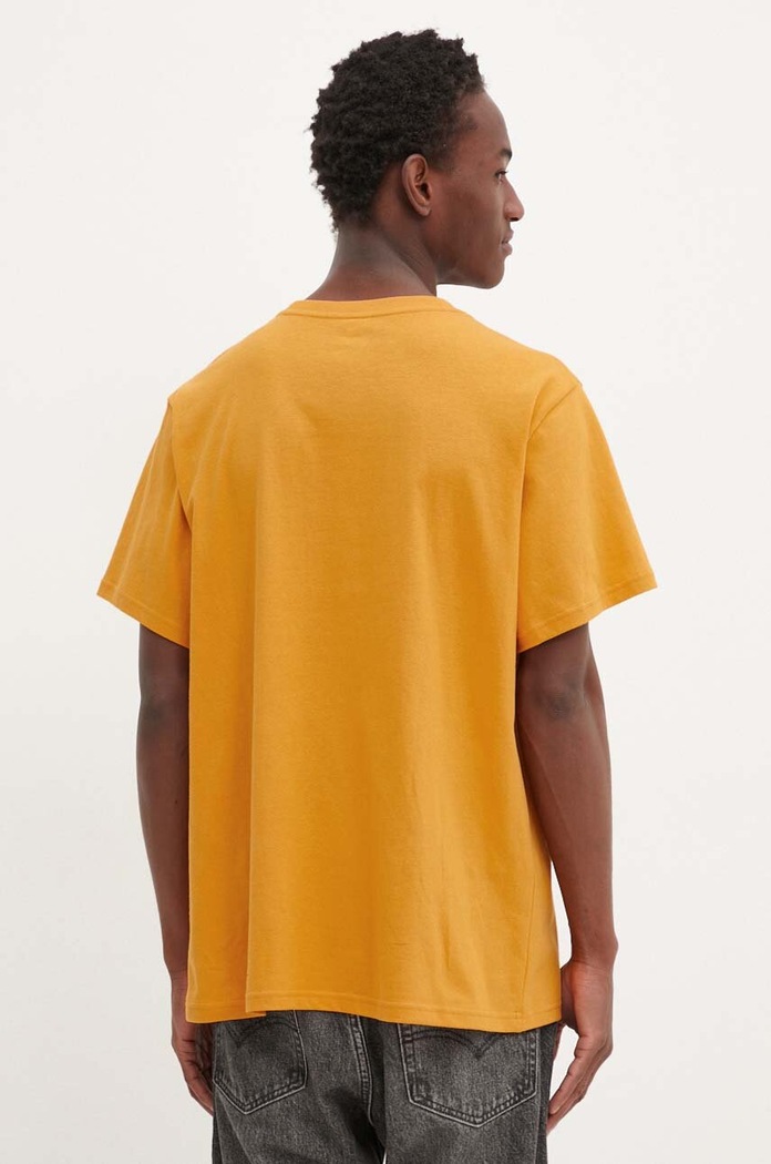 Oblečení Levi's basic tričko pánské bavlněné RELAXED FIT TEE 16143 žlutá