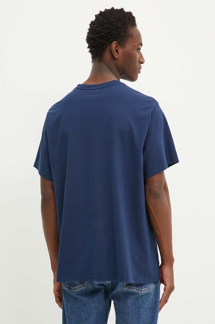 Ρούχα Levi's basic t-shirt ανδρικό βαμβακερό RELAXED FIT TEE 16143 σκούρο μπλε