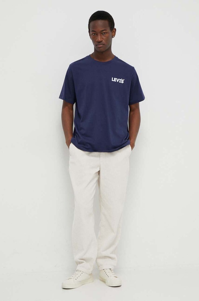 Levi's basic t-shirt ανδρικό βαμβακερό RELAXED FIT TEE 16143 σκούρο μπλε SS26
