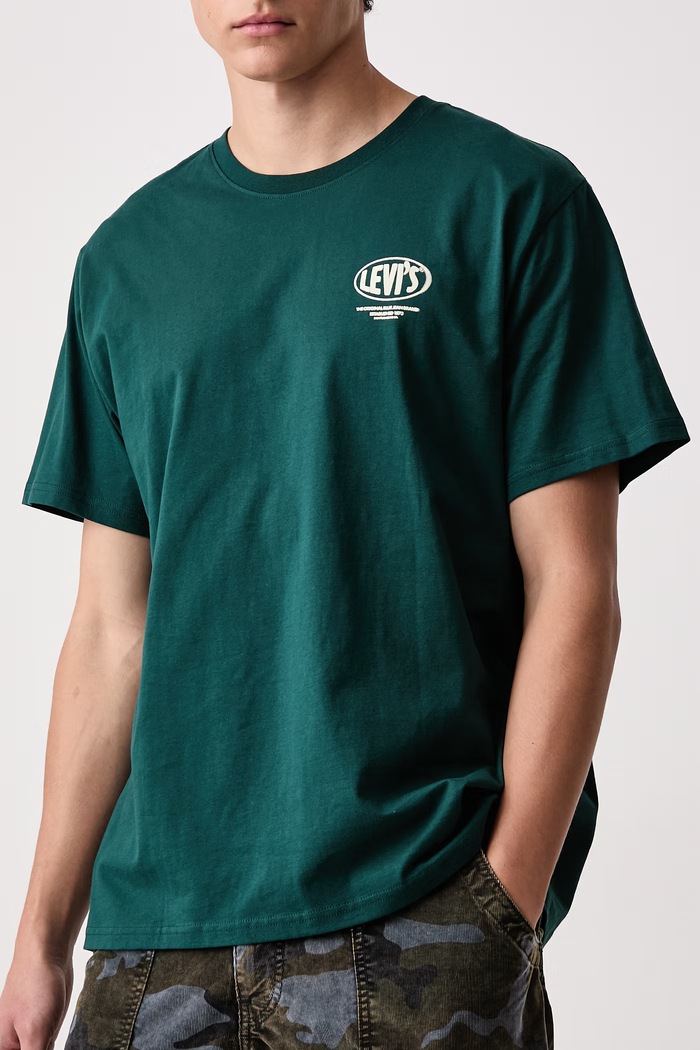 Basic t-shirt ανδρικό βαμβακερό RELAXED FIT TEE Levi's 16143 πράσινο