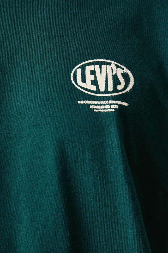 Levi's T-shirt basic męski bawełniany RELAXED FIT TEE 16143 zielony SS26