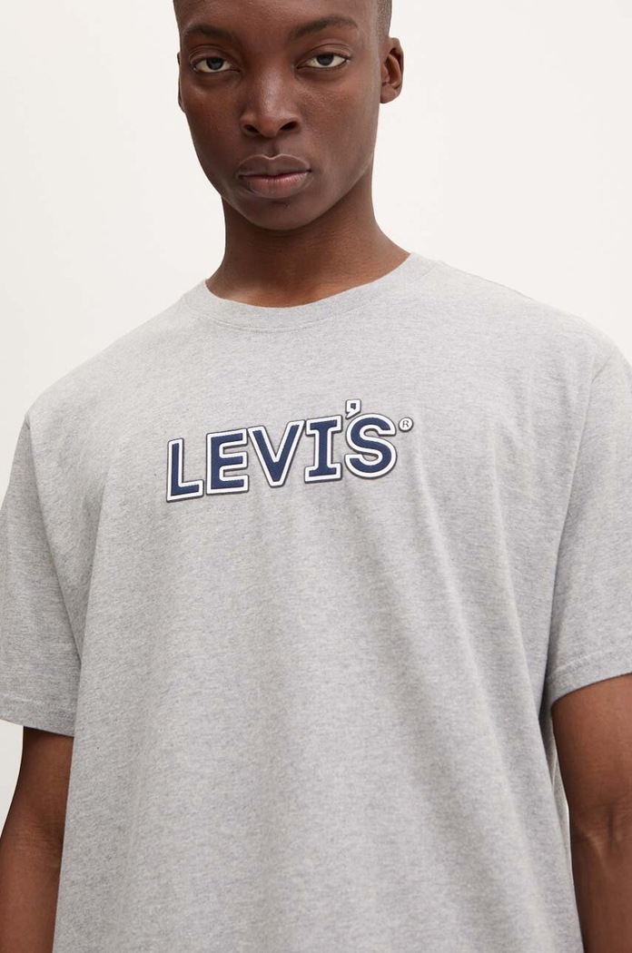 Levi's basic t-shirt ανδρικό βαμβακερό RELAXED FIT TEE γκρί 16143