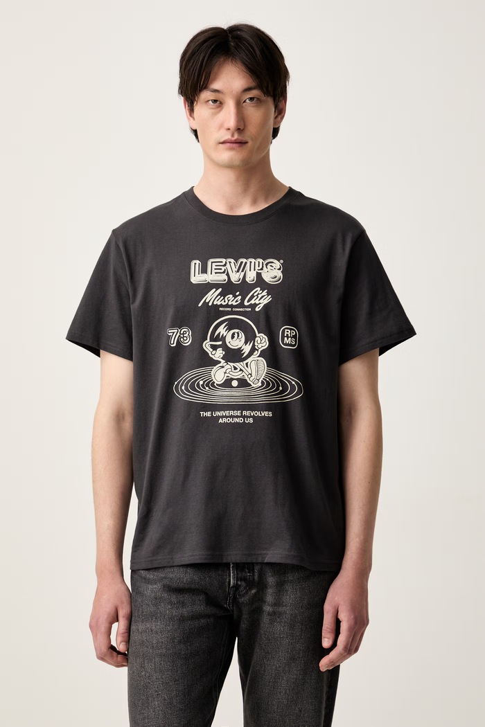 Levi's T-shirt basic męski bawełniany RELAXED FIT TEE szary 16143