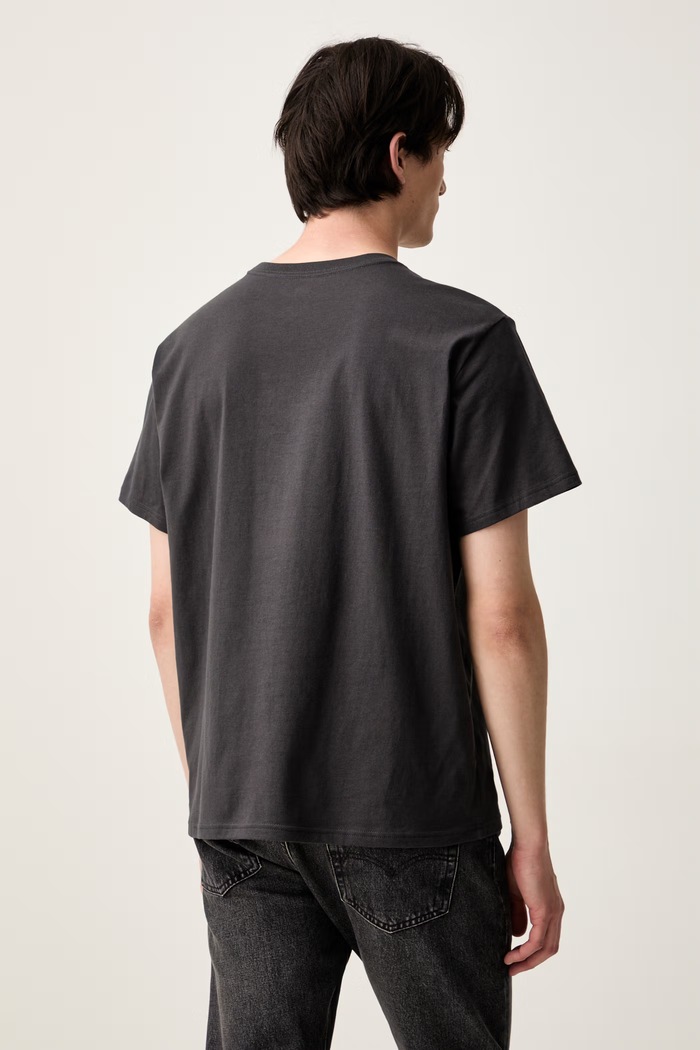 Odzież Levi's T-shirt basic męski bawełniany RELAXED FIT TEE 16143 szary