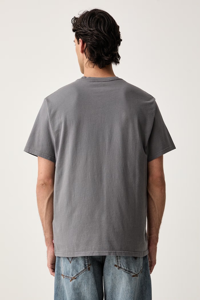 Odzież Levi's T-shirt basic męski bawełniany RELAXED FIT TEE 16143 szary