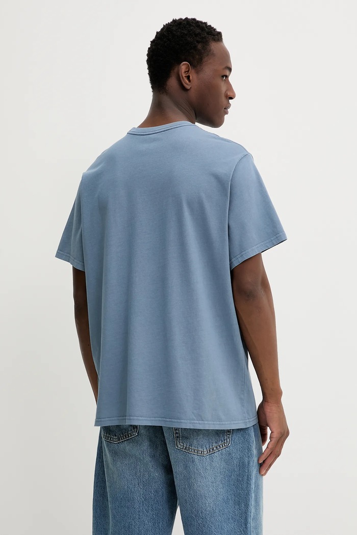Ρούχα Levi's basic t-shirt ανδρικό βαμβακερό RELAXED FIT TEE 16143 μπλε