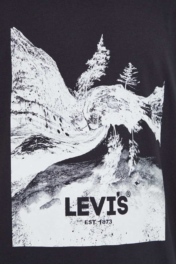 Levi's basic tričko pánske bavlnené RELAXED FIT TEE 16143 čierna