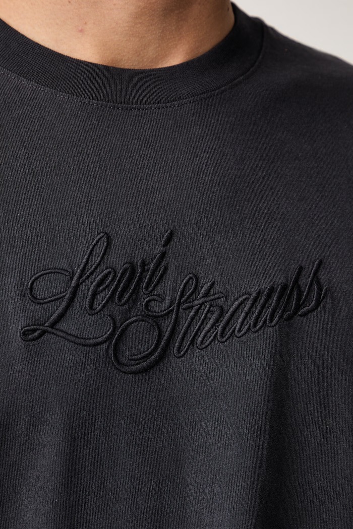 Levi's T-shirt basic męski bawełniany RELAXED FIT TEE 16143 czarny