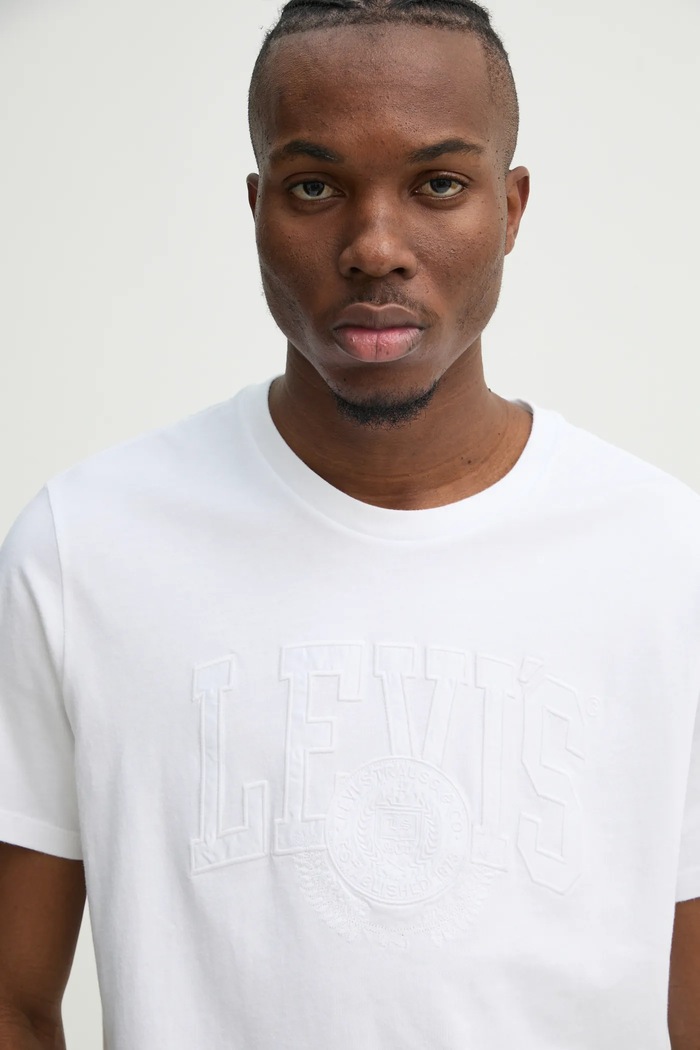 Levi's t-shirt GRAPHIC CREWNECK biały 22491