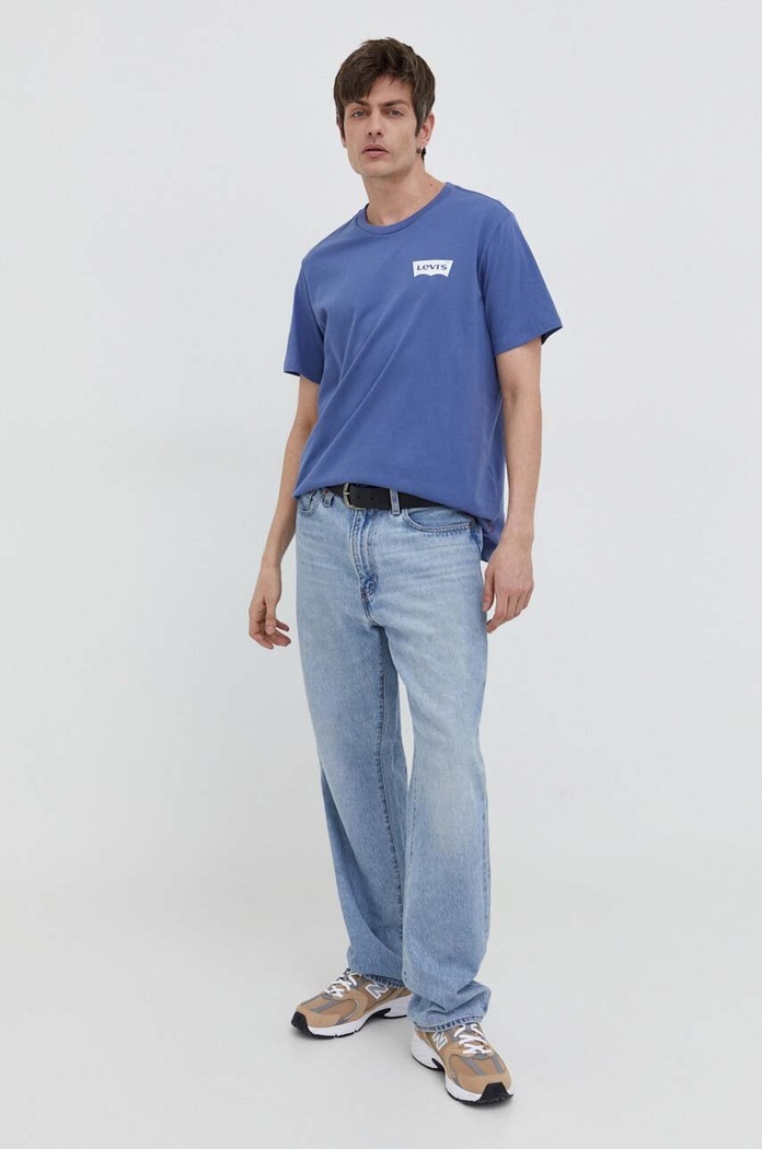 Levi's t-shirt GRAPHIC CREWNECK 22491 niebieski AA00