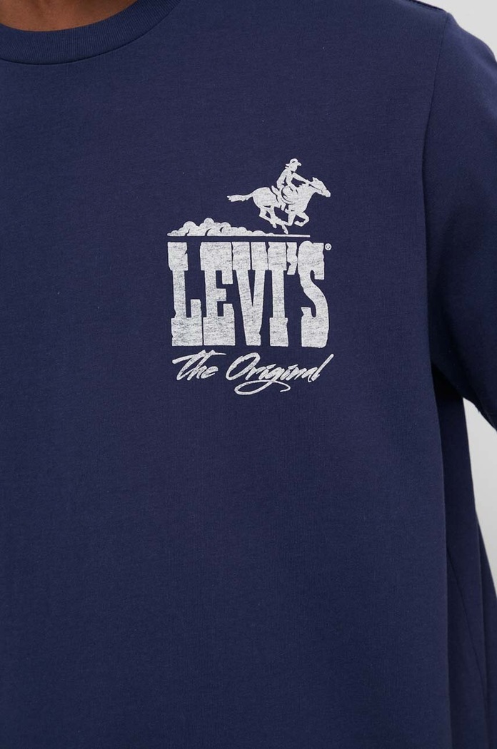 Bavlnené tričko Levi's 22491 tmavomodrá