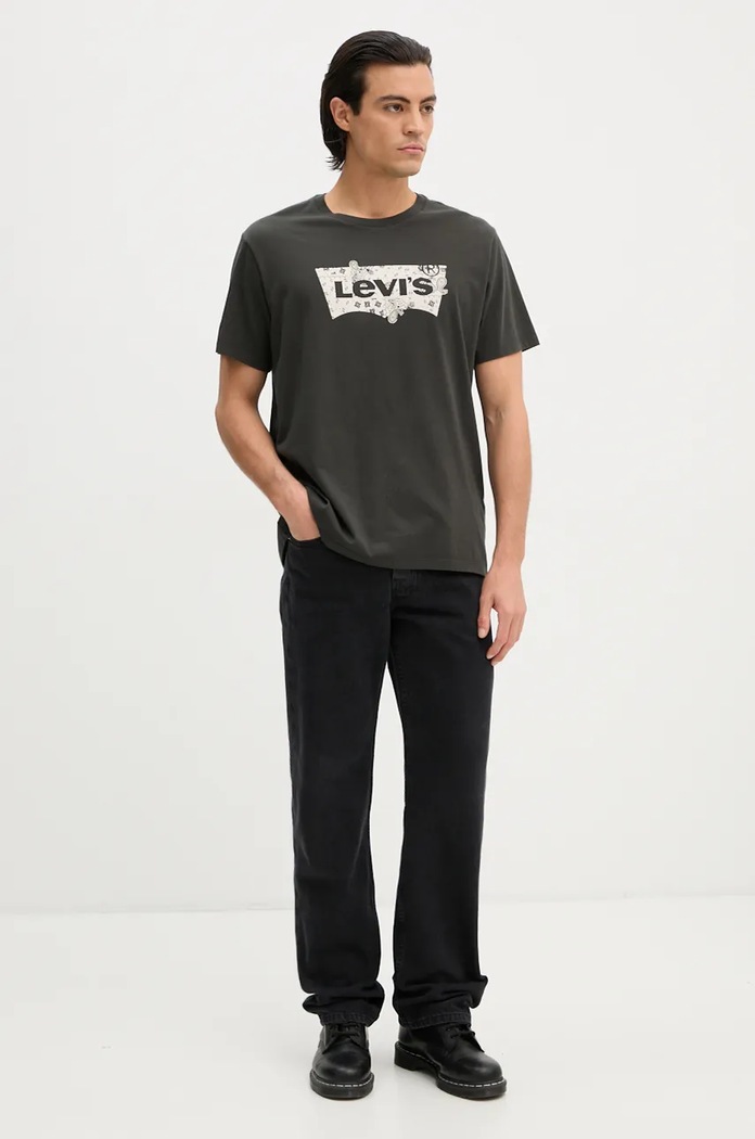 Levi's t-shirt GRAPHIC CREWNECK 22491 zielony AA00