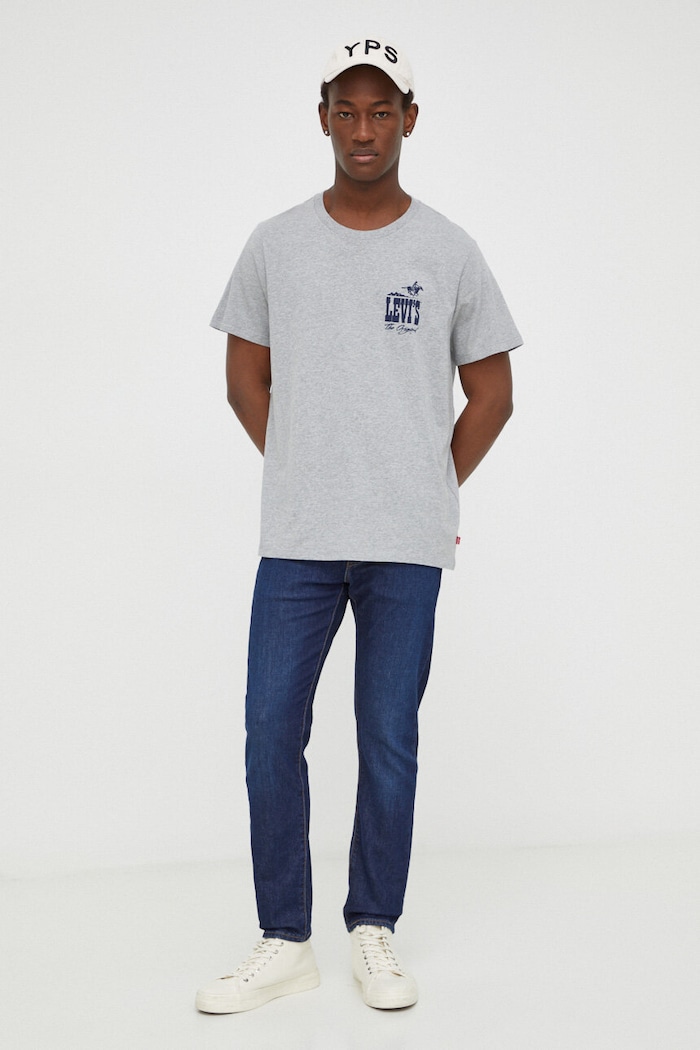 Bavlnené tričko Levi's 22491 sivá AA00
