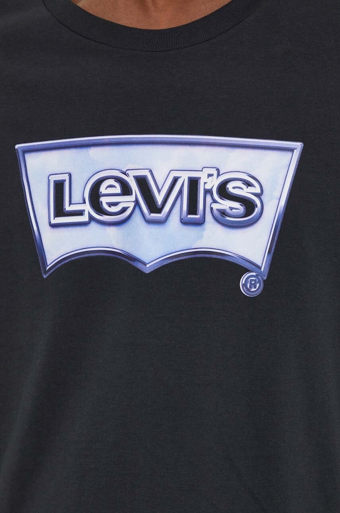 Levi's t-shirt GRAPHIC CREWNECK 22491 czarny