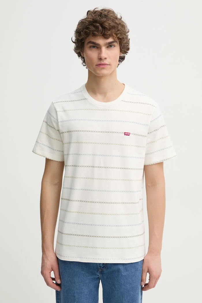 Памучна тениска Levi's бял 56605
