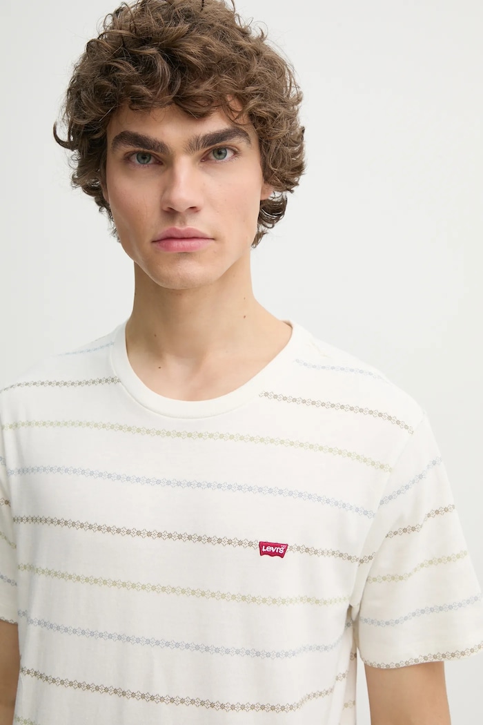 Памучна тениска Levi's бял 56605