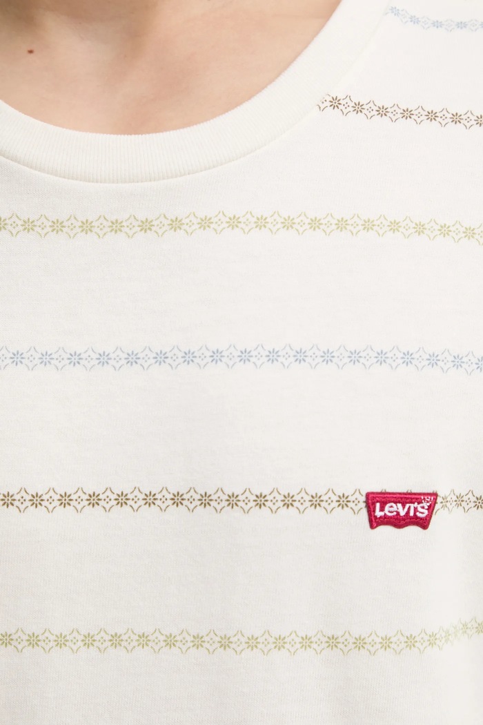 Памучна тениска Levi's 56605 бял