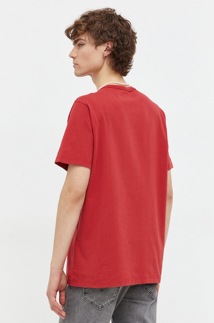 Oblečenie Bavlnené tričko Levi's 56605 červená