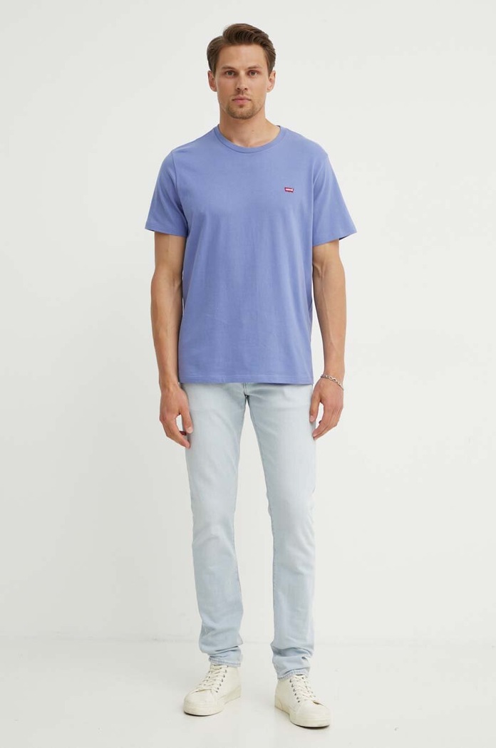 Bavlněné tričko Levi's 56605 fialová AA00