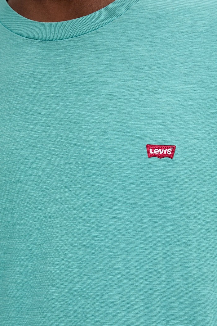 Pamučna majica Levi's tirkizna 56605