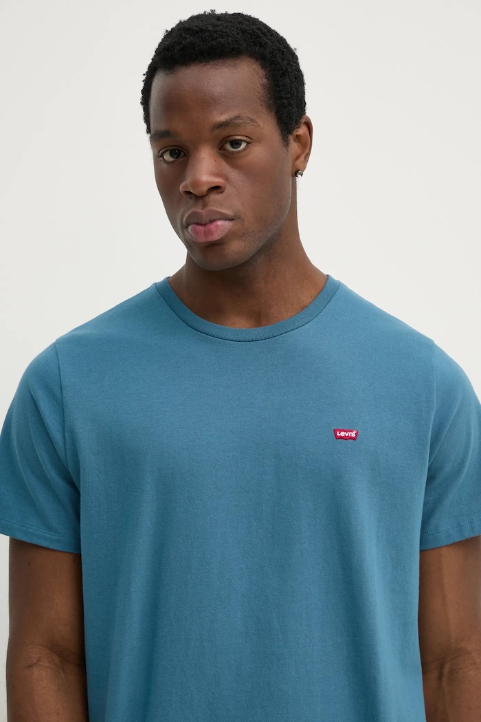 Памучна тениска Levi's тюркоазен 56605