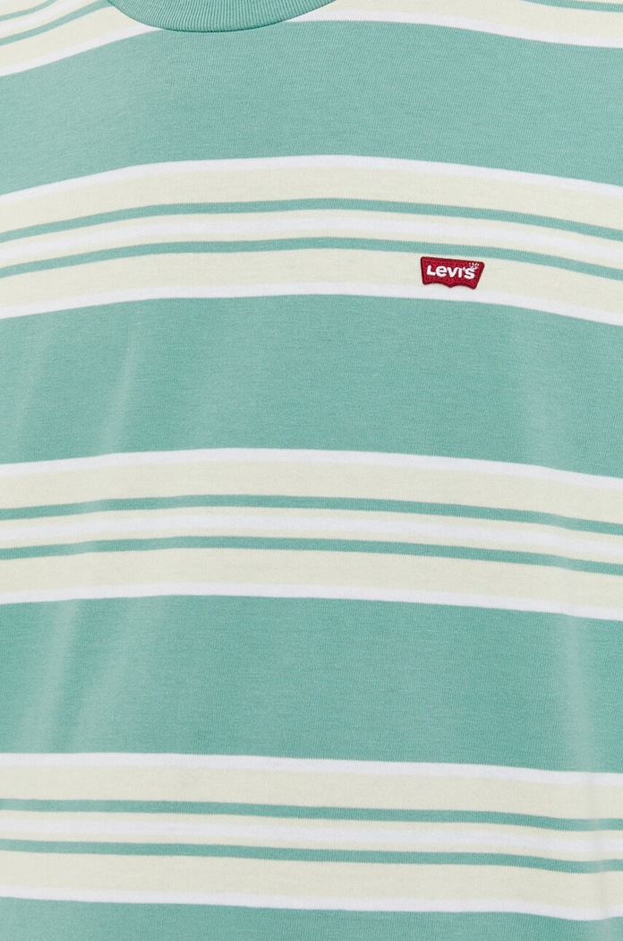 Bavlněné tričko Levi's 56605 zelená