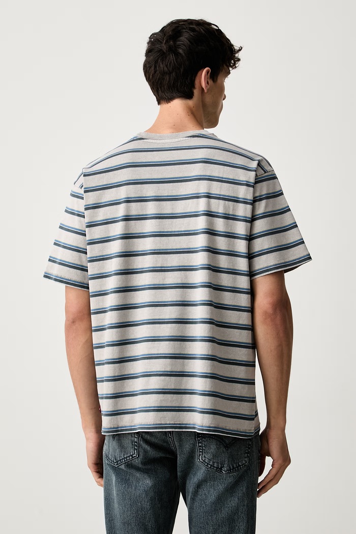 Oblačila Levi's kratka majica moška bombažna RED TAB VINTAGE A0637 siva