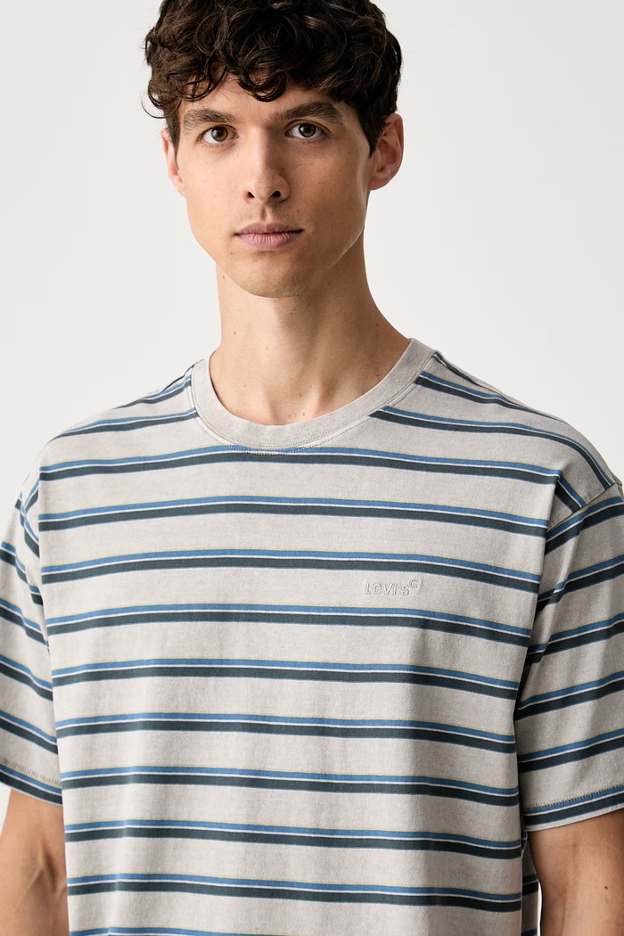 Levi's kratka majica moška bombažna RED TAB VINTAGE siva A0637
