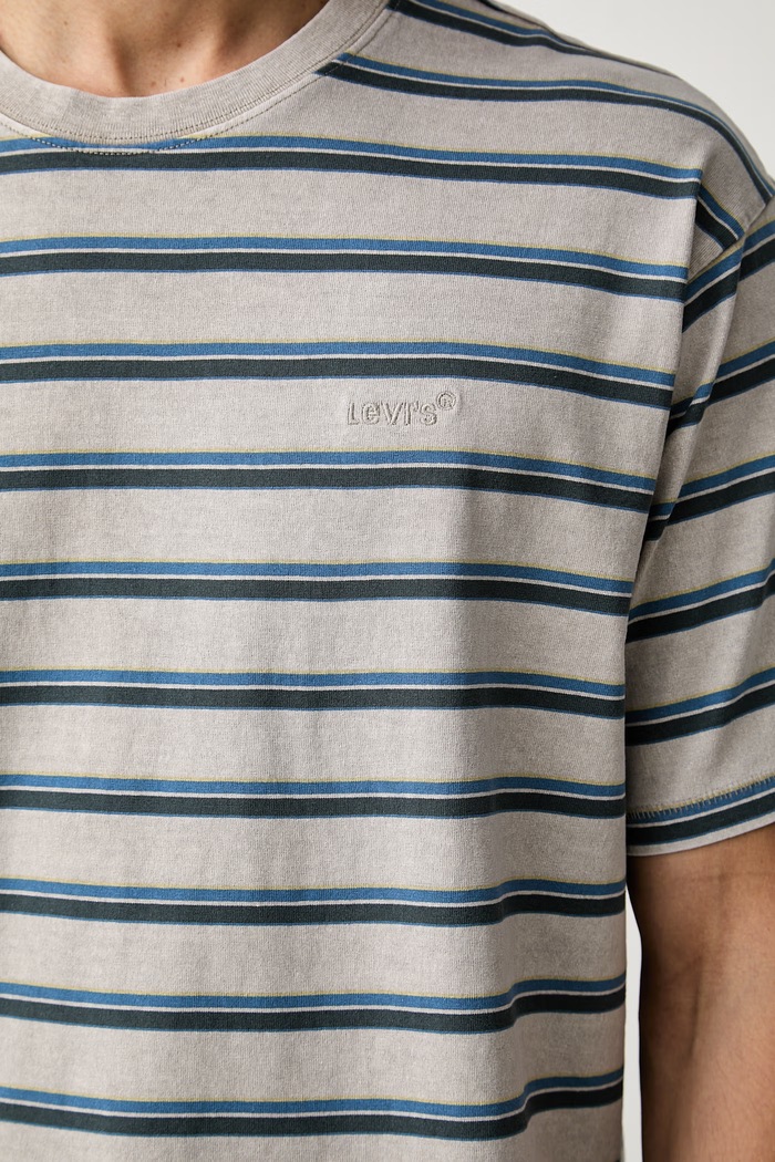 Levi's kratka majica moška bombažna RED TAB VINTAGE A0637 siva