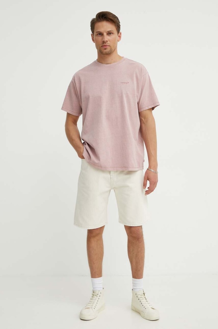 Levi's męskie bawełniane A0637 różowy AA00