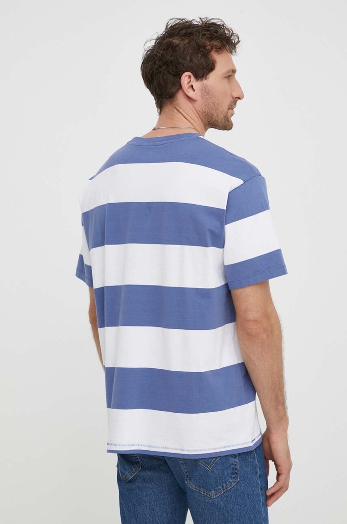 Îmbrăcăminte Levi's tricou pentru bărbați din bumbac RED TAB VINTAGE A0637 albastru