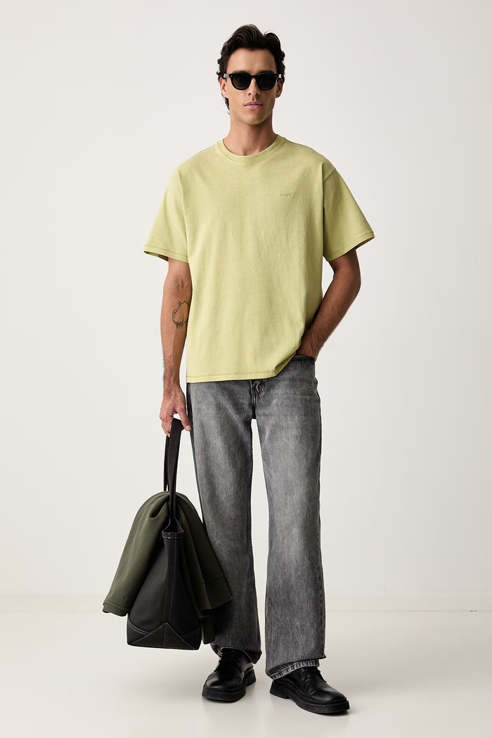 Levi's T-shirt męski bawełniany RED TAB VINTAGE A0637 zielony AA00