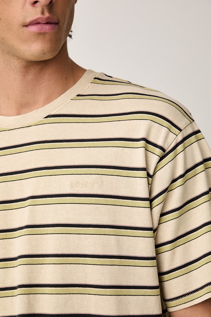 Levi's T-shirt męski bawełniany RED TAB VINTAGE A0637 beżowy