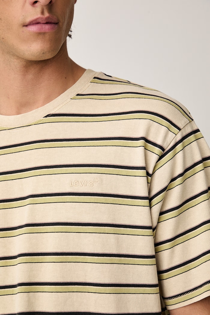 Levi's T-shirt męski bawełniany RED TAB VINTAGE A0637 beżowy