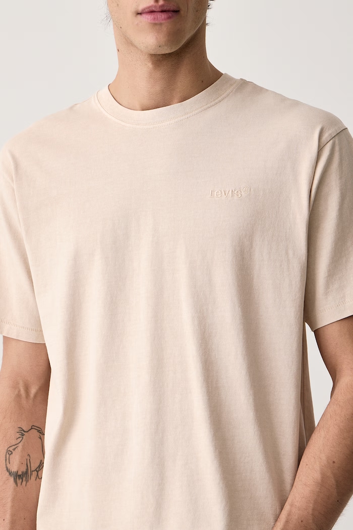 T-shirt męski bawełniany RED TAB VINTAGE Levi's A0637 beżowy