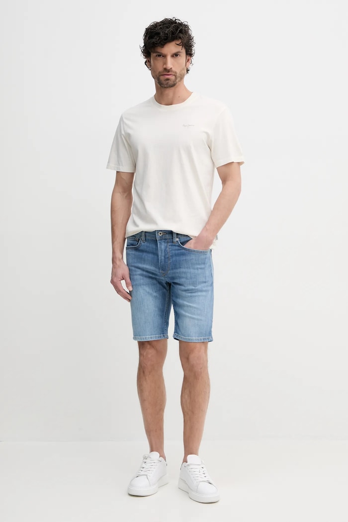 Pepe Jeans t-shirt bawełniany JACKO PM508664 beżowy AW25