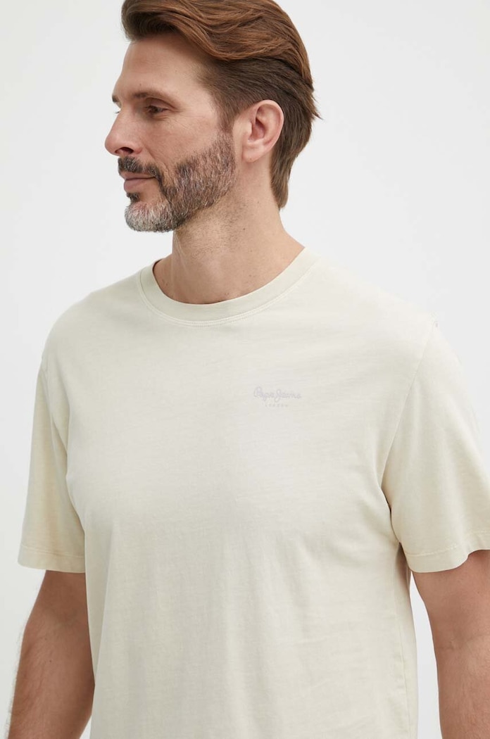 Pamučna majica Pepe Jeans Jacko bež PM508664