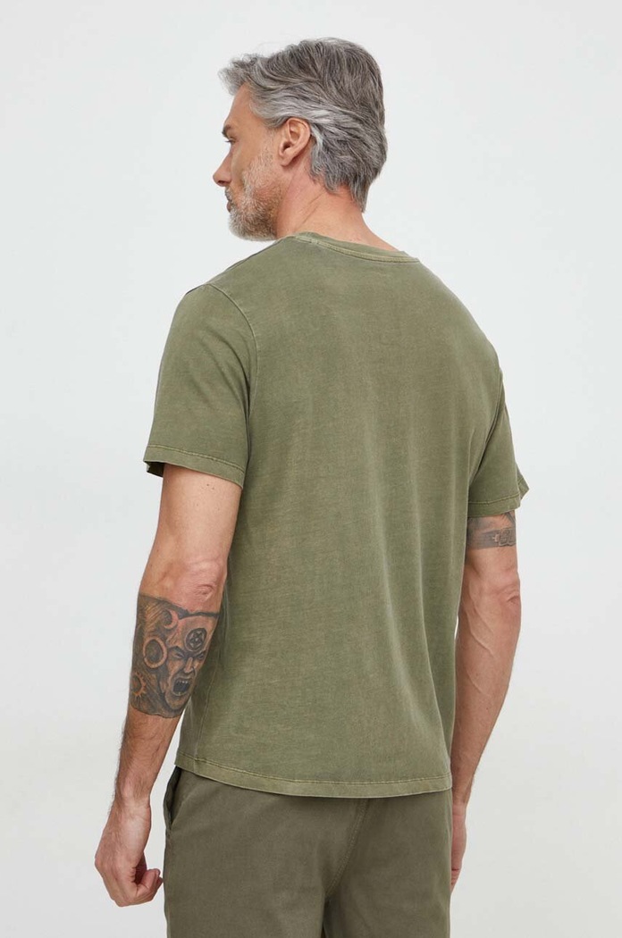 Oblečenie Bavlnené tričko Pepe Jeans Jacko PM508664 zelená