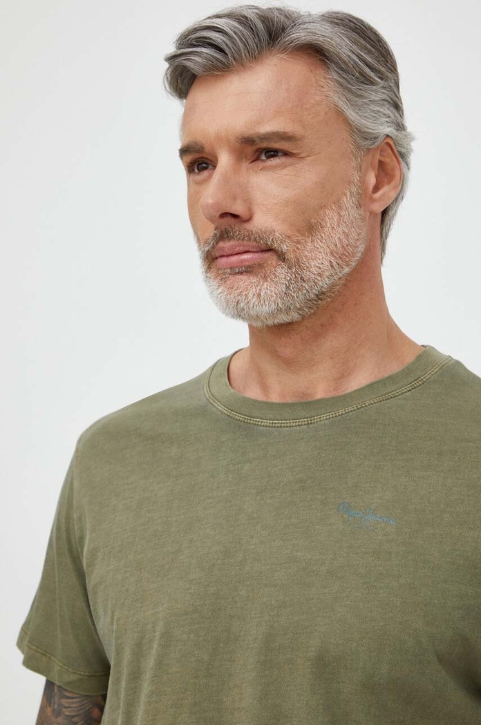 Bavlnené tričko Pepe Jeans Jacko zelená PM508664