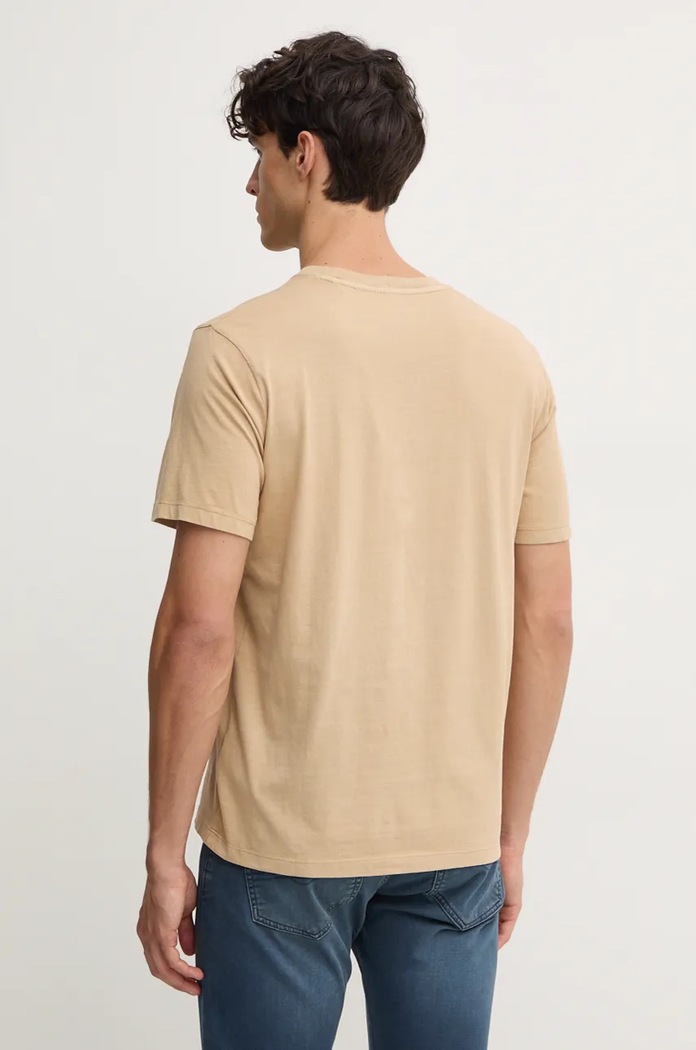 Oblečení Bavlněné tričko Pepe Jeans Jacko PM508664 béžová