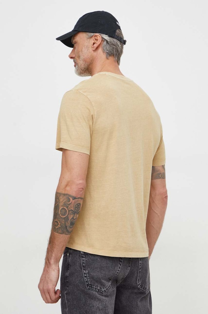 Odzież Pepe Jeans t-shirt bawełniany Jacko PM508664 beżowy