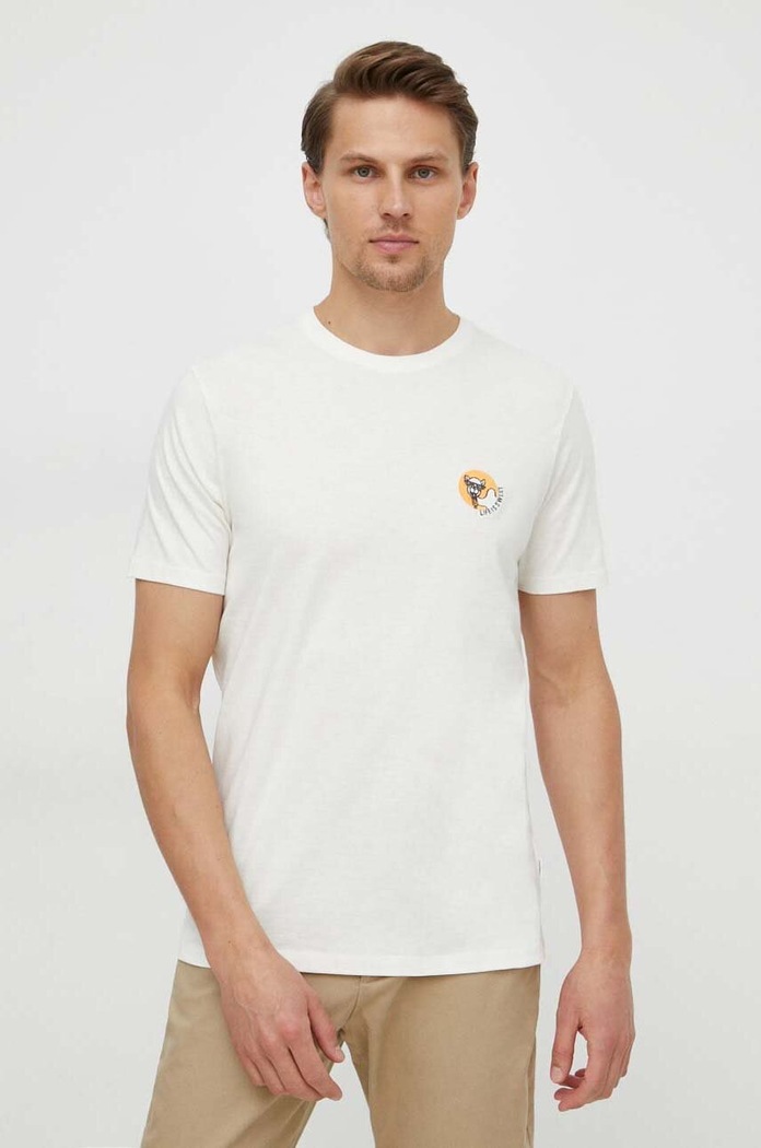 Lindbergh pamut póló pamut bézs 30.400268.OFFWHITE