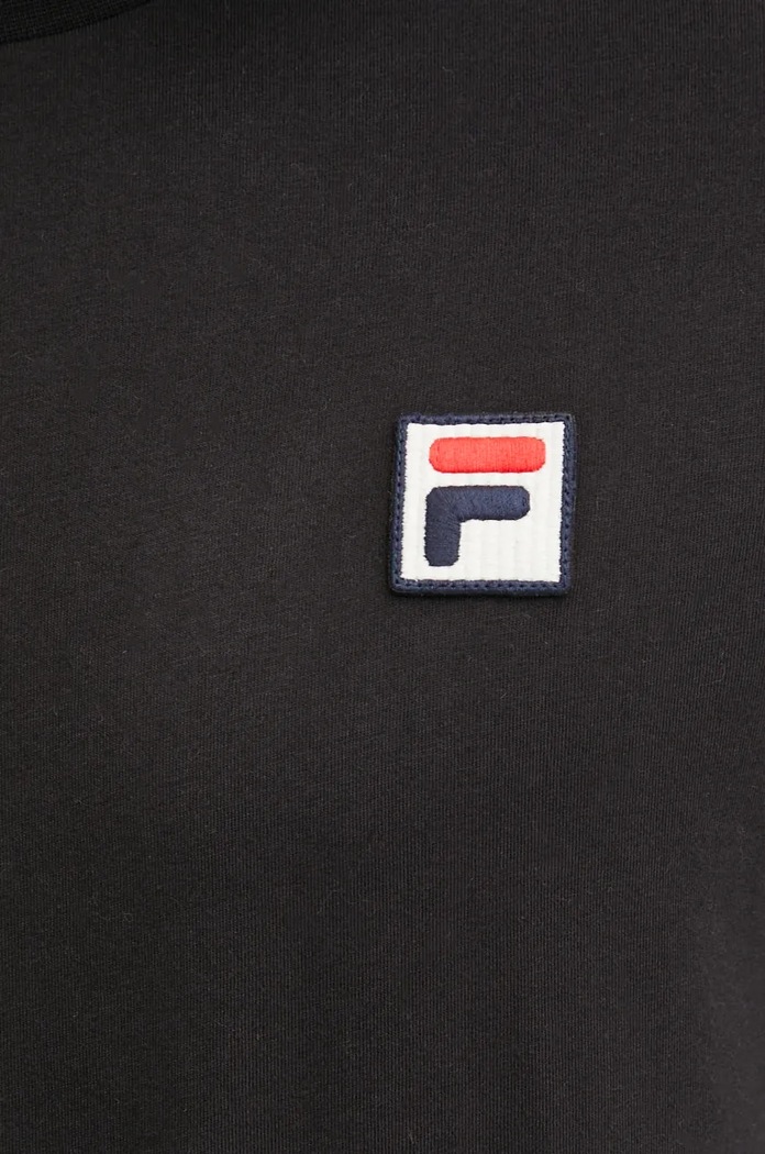 Bavlněné tričko Fila FAM0616 černá