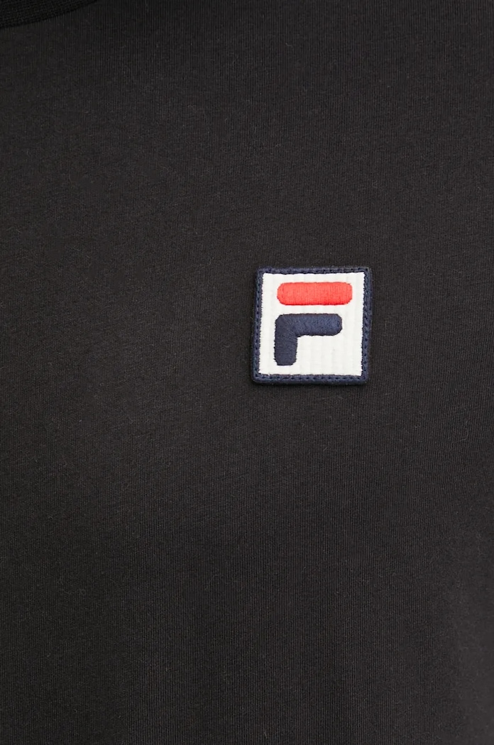 Bavlněné tričko Fila FAM0616 černá