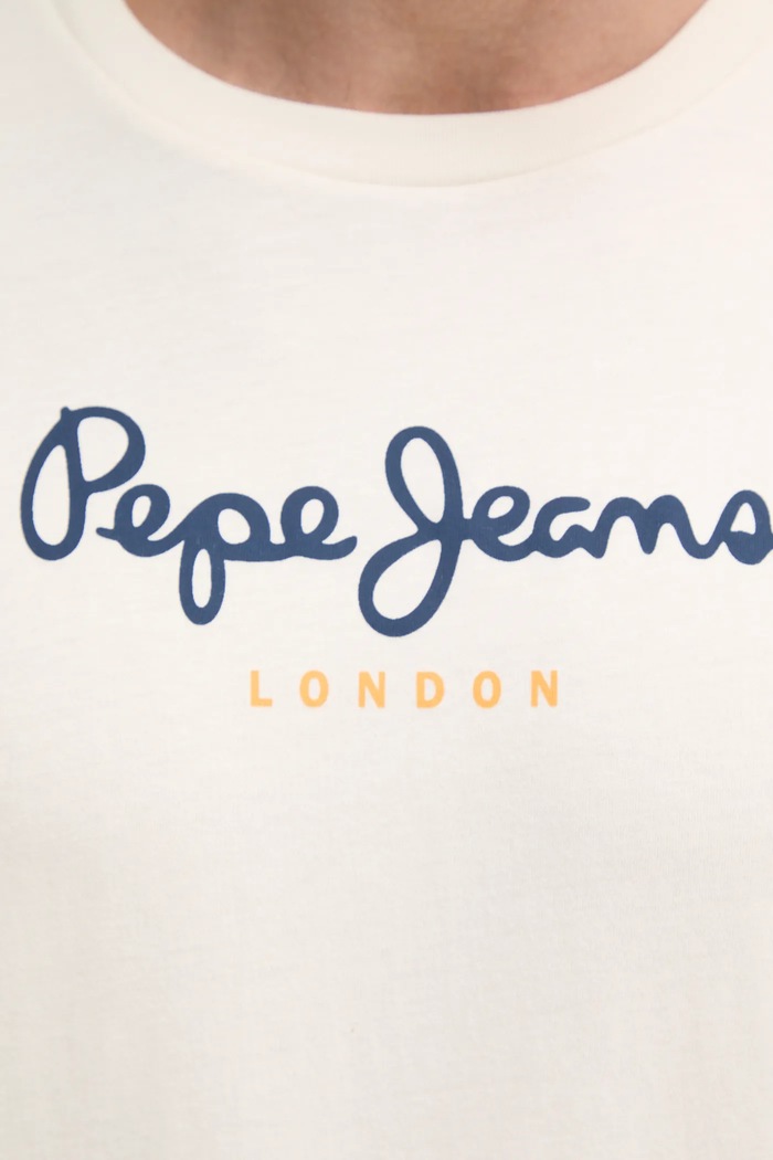 Bavlnené tričko Pepe Jeans Eggo PM508208 béžová