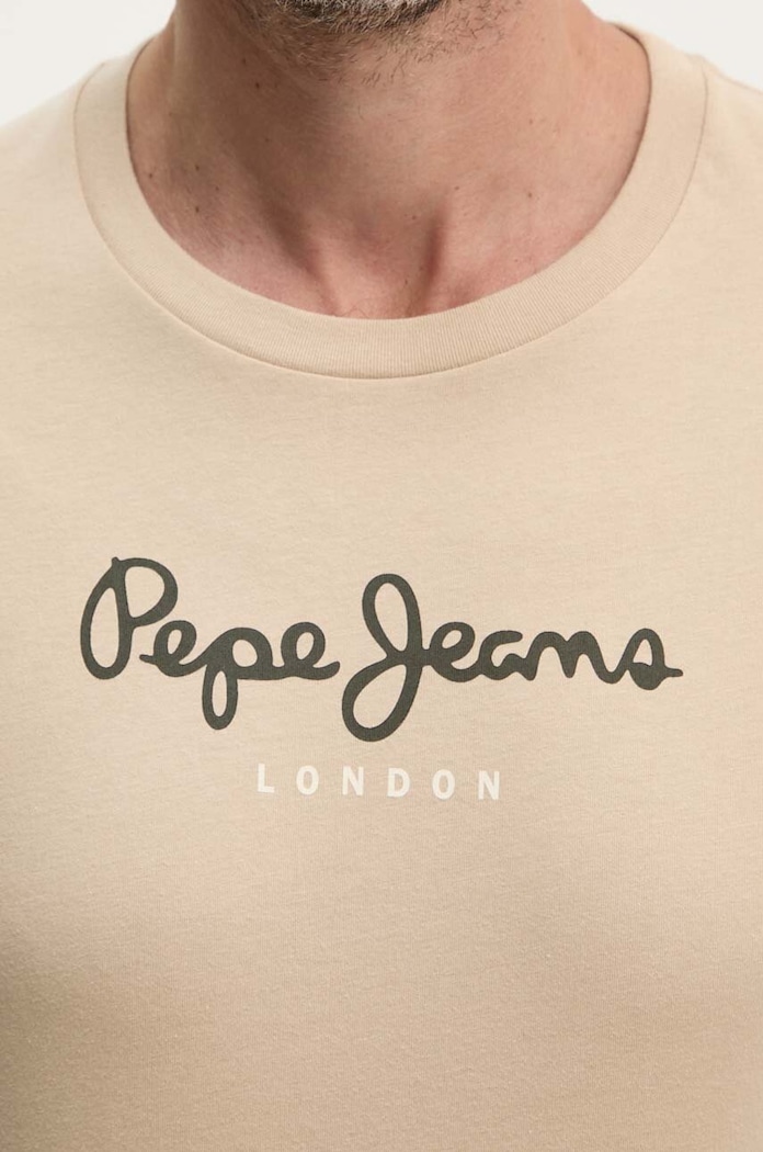 Pamučna majica Pepe Jeans Eggo N bež PM508208